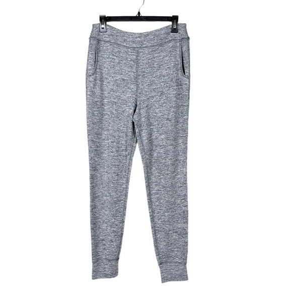 LOGO by Lori Goldstein Gray Space Dye Knit Joggers with Pockets Size S - Picture 2 of 7